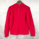 VTG 70s Cable Knit Womens Sweater Medium Chunky Indie Sleaze Preppy Fisherman Red Photo 4
