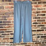 New Gray Wide Leg Tie Waist Belted Pleated Pull Photo 4