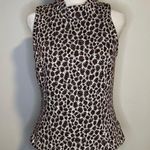 Anthropologie Akemi + Kin cream & maroon pattern sleeveless knit top size S Photo 1