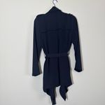 ZARA trench style light weight jacket navy blue size M Photo 8