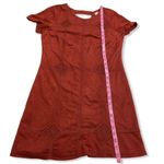 The Impeccable Pig Faux Suede Embroidered Dress Photo 9