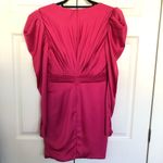 Mac Duggal Ieena  Fuchsia Long Sleeve Mini Dress Size 6 Photo 5