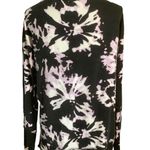 Athleta coaster luxe purple black tie dye print pullover casual sweatshirt Sz XS Photo 4