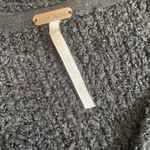 Free People Finders Keepers Popcorn Black V-neck Sweater Photo 5