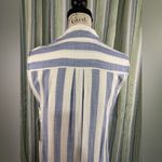 Hope & Harlow Women’s Summer Beach Fun Shirt Dress S/less Button Front Sz 12 NWT Blue Photo 5