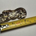 Danecraft Wild Cat Gold Tone & Black Brooch Pin Photo 8