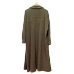 Free People  Shayla Beach Robe Olive Terry Duster Open Front Oversized Sz Medium Photo 3