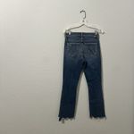 MOTHER The Insider Crop Step Chew Jeans Dancing on Coals Frayed Distressed Sz 27 Blue Photo 1