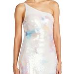 Monique Lhuillier  Pastel One-Shoulder Dress Photo 6