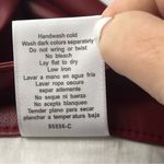 Judy Blue  Burgundy Red Faux Leather Tummy Control Straight Leg Pant 7 / 28 NEW Photo 5