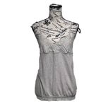 Wear It Declare It Y2K Gray Lace Trim Camisole Tank Top Babydoll M Beige Boho Size M Photo 1