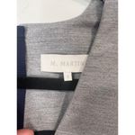 M. Martin Minimalist long-sleeved Wool mini dress Size 4 Semi formal Career Gray Photo 4