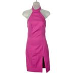 NBD  Sugar Pine Halter Bodycon Mini Dress Hot Pink XS Photo 2