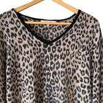 Gerard Darel Gerard Darrel Paris 100% Merino Wool V-Neck Leopard Print Sweater Photo 1