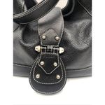 Furla  Black Leather Hobo Bag Shoulder Purse Italy Photo 1