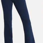 Betabrand  Straight Leg Jeans Pull On Dark Wash Indigo Size Large Petite Photo 0