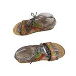 L'ATISTE Spring Step L'Artiste 38 (7.5- 8 )Loma Lace Up Cork Wedge Sandals Photo 5
