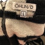 OHLIN/D Women's Black/White Alpaca Fleece Mosaic Knit Mini Skirt w/ Pockets sz L Size L Photo 2