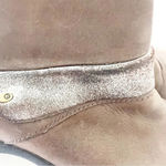 Merrell Luxe Mid 5” Ankle Boot Brown Leather Women’s Size 7.5 Brushed Metallic Photo 8