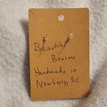 Handmade Resin Beautiful Beacons Pastel Pink And Blue Paw Print Earrings Photo 3