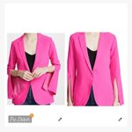 Amanda Uprichard Dovima Split Sleeve Blazer in Shocking Pink Photo 2
