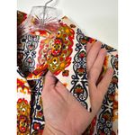 American Vintage Vintage 1970s Bold Print Cotton dagger collar Shirt Boho Mod Festival medium Photo 2
