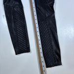 Spanx EUC Moto Leggings Black XS Faux Leather High Waist Ribbed Biker Photo 8