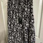 Black and cream floral flowy skirt Size L Photo 0