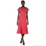 Keepsake The Label Moonshine Ruffle Midi Dress Red Size XS Photo 4