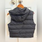Gap  Black Hooded Quilted Puffer Vest Size Medium Photo 6