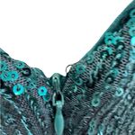 Nanette Lepore  Teal Sequin Long Sleeve Dress Photo 6