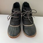 Sorel  Out N About Leather Duck Boots in Black Size 8 Photo 1