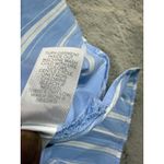 J.Jill  Striped Tunic Shirt Women Size M Blue White Collared Button Up School Photo 3