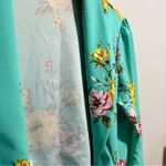 HEIMISH USA Green and Yellow Blazer Vibrant Floral Design (145) Size M Photo 1