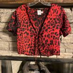 Princess Polly Polly red leopard top Photo 0