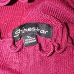 Shinestar  size XLarge merlot ribbed sweater dress Photo 3