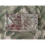 Pretty Little Thing Silver Sequin Strapless Bandeau Crop Top Party Clubwear L 14 Photo 4