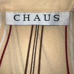 Chaus Beige Striped women’s Shirt Tan Size 4 Photo 4