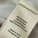 Love Shack Fancy Popover Silk Dress in Blushing Rose Photo 7