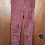 ZARA  Trafaluc Woman’s Slim Fit Maroon Denim Skinny Jeans Size 4 Photo 1