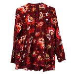 Old Navy ‎ Women Maternity Size Large Tunic Top Long Sleeve Floral Pleated Tiered Photo 1