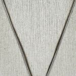 Chico's Double Strand Cord Square Striped Silver Tone Pendant β¨ Photo 6