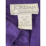 Jordan Woman Women's Plus Size‎ 20 Purple Embroidered 100% Silk Blouse Size undefined Photo 2