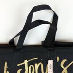 Victoria's Secret Carry All Tote Beach Cooler Bag Neoprene Black Gold Travel $78 Photo 5