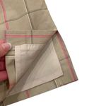 barney's new york NWT Barney’s NY Plaid Mini Skirt Golf Lined Tan Pink Preppy 10 Photo 3