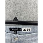 Missguided  Women's Jeans Frayed Ends Plus Size 16 Light Wash Straight Leg Photo 8