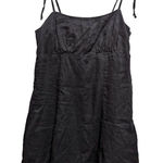 & Other Stories & Other stories black linen mini dress size 6 Photo 0
