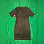 Spanx NWT Olive Green Faux Suede Dress size XS Photo 3