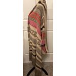 Goddis Knitwear Kita Aztec Bohemian Striped Hooded Fringe Sweater/Poncho,S/M Photo 6