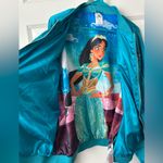 Disney Aladdin Princess Jasmine Satin Bomber Jacket Embellished Full Zip 2x New Photo 9